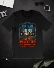 40th Birthday June 1980 Man Myth Legends Classic T-Shirt lifestyle-mens-crewneck-front-16
