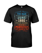 40th Birthday June 1980 Man Myth Legends Premium Fit Mens Tee tile