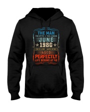 40th Birthday June 1980 Man Myth Legends Hooded Sweatshirt tile