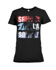 Three city Premium Fit Ladies Tee tile