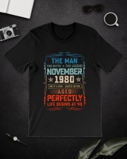 40th Birthday November 1980 Man Myth Legends Classic T-Shirt lifestyle-mens-crewneck-front-16