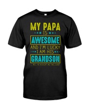MY PAPA IS AWESOME Premium Fit Mens Tee tile