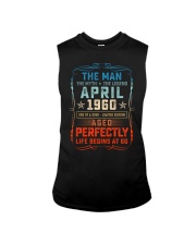 60th Birthday April 1960 Man Myth Legends Sleeveless Tee tile