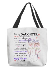 To my daughter from mam All-Over Tote tile