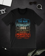 60th Birthday February 1960 Man Myth Legends Classic T-Shirt lifestyle-mens-crewneck-front-16