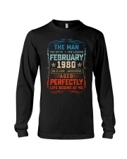 40th Birthday February 1980 Man Myth Legends Long Sleeve Tee tile