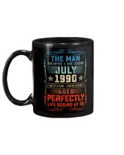 30th Birthday July 1990 Man Myth Legends Mug back