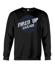 Fired Up Garage Dallas Texas Established 2014 Crewneck Sweatshirt thumbnail