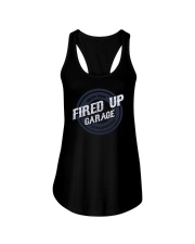 Fired Up Garage Dallas Texas Established 2014 Ladies Flowy Tank thumbnail