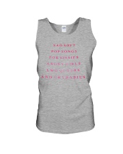 Sad soft Pop songs for sissies angry girls Unisex Tank thumbnail
