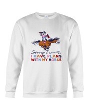 Sorry I Cant I Have Plans With My Horse Crewneck Sweatshirt tile