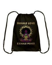 Inhale Love Exhale Peace Drawstring Bag tile