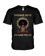 Inhale Love Exhale Peace V-Neck T-Shirt tile