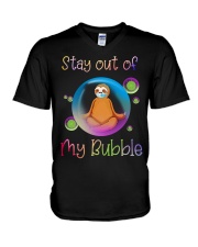 Sloth Stay Out Of V-Neck T-Shirt tile