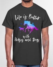 Horses and Dogs Classic T-Shirt garment-tshirt-unisex-front-03