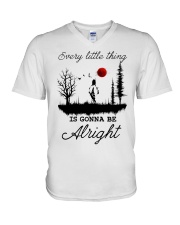 Horse Alright V-Neck T-Shirt tile