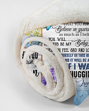 To My Daughter Small Fleece Blanket - 30" x 40" aos-coral-fleece-blanket-30x40-lifestyle-front-18
