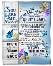 To My Daughter Small Fleece Blanket - 30" x 40" front