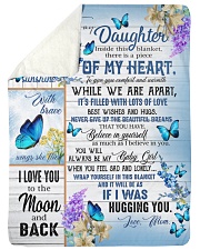 To My Daughter Sherpa Fleece Blanket tile