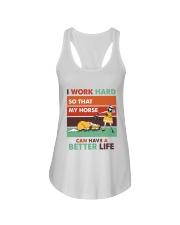 I Work Hard So That My Horse Have A Better Life Ladies Flowy Tank tile