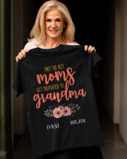 Only The Best Moms Get Promoted To Grandma Custom Classic T-Shirt apparel-classic-tshirt-lifestyle-front-118
