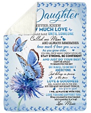 To My Daughter Sherpa Fleece Blanket tile