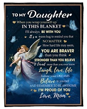 To My Daughter Small Fleece Blanket - 30" x 40" front