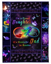 Im A Proud Daughter Small Fleece Blanket - 30" x 40" front