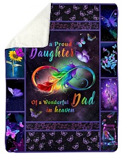 Im A Proud Daughter Sherpa Fleece Blanket tile