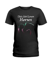 This Girl Loves Horses Ladies T-Shirt tile
