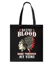 Native Blood Runs Through My Veins Tote Bag tile