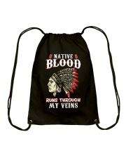 Native Blood Runs Through My Veins Drawstring Bag tile