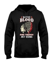 Native Blood Runs Through My Veins Hooded Sweatshirt tile