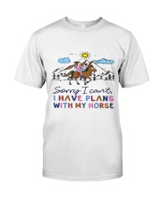 Sorry I Cant I Have Plans With My Horse Classic T-Shirt tile