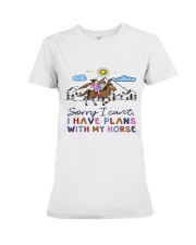 Sorry I Cant I Have Plans With My Horse Premium Fit Ladies Tee tile