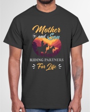 Mother and Son Riding Partner For Life Classic T-Shirt garment-tshirt-unisex-front-03