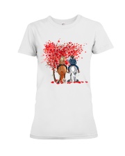 Cowgirl Valentine's Day Premium Fit Ladies Tee tile