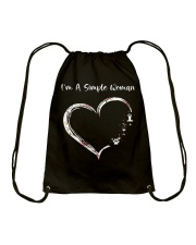 Simple Yoga Woman Drawstring Bag tile