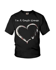 Simple Yoga Woman Youth T-Shirt tile
