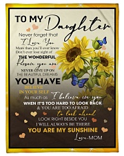 To My Daughter Small Fleece Blanket - 30" x 40" front