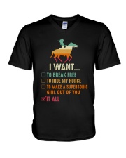 I Want To Ride My Horse V-Neck T-Shirt tile