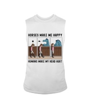 Horses Make Me Happy Humans Make My Head Hurt Sleeveless Tee tile