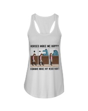 Horses Make Me Happy Humans Make My Head Hurt Ladies Flowy Tank tile