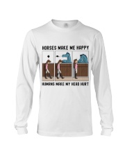 Horses Make Me Happy Humans Make My Head Hurt Long Sleeve Tee tile