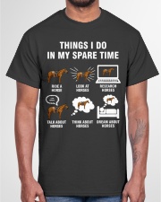 Horse Things I Do Classic T-Shirt garment-tshirt-unisex-front-03