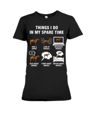 Horse Things I Do Premium Fit Ladies Tee tile
