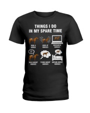 Horse Things I Do Ladies T-Shirt tile