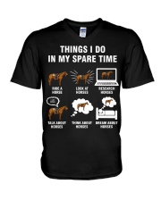 Horse Things I Do V-Neck T-Shirt tile