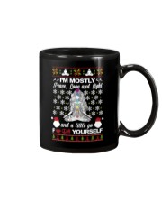 I'm mostly peace love and light Mug tile