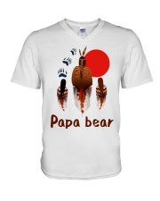 Papa Bear V-Neck T-Shirt tile